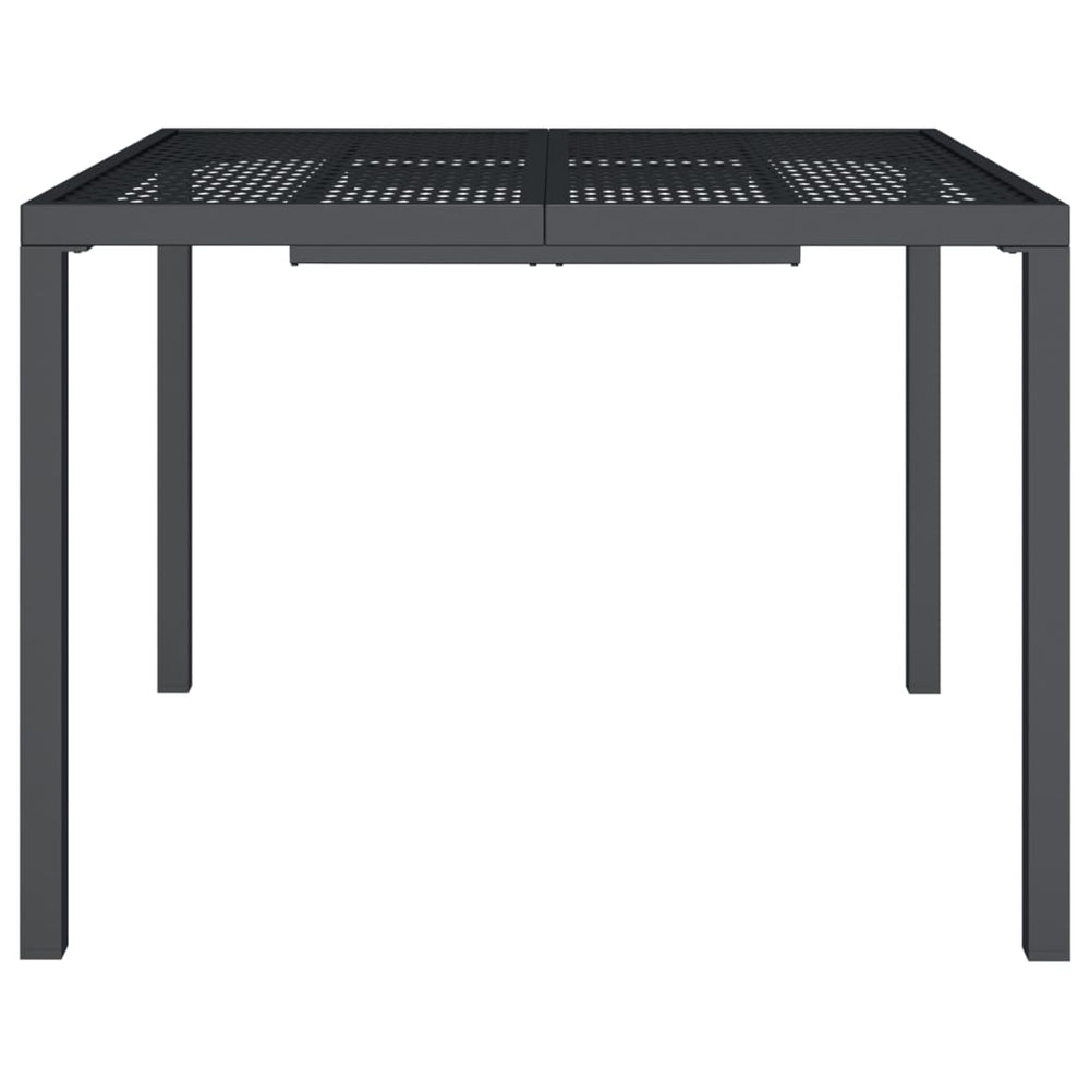 Tuintafel 100x100x72 cm staal antracietkleurig MeubelReus