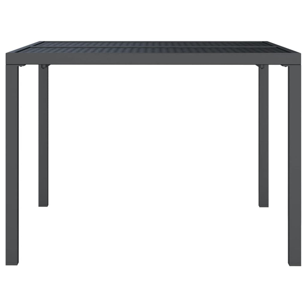 Tuintafel 100x100x72 cm staal antracietkleurig MeubelReus