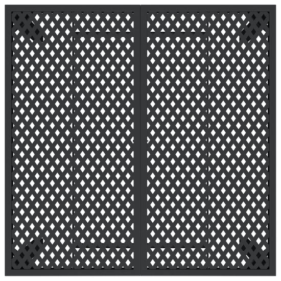 Tuintafel 100x100x72 cm staal antracietkleurig MeubelReus