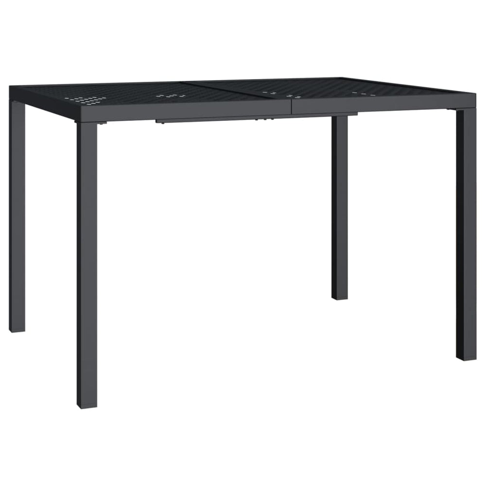 Tuintafel 110x80x72 cm staal antracietkleurig MeubelReus