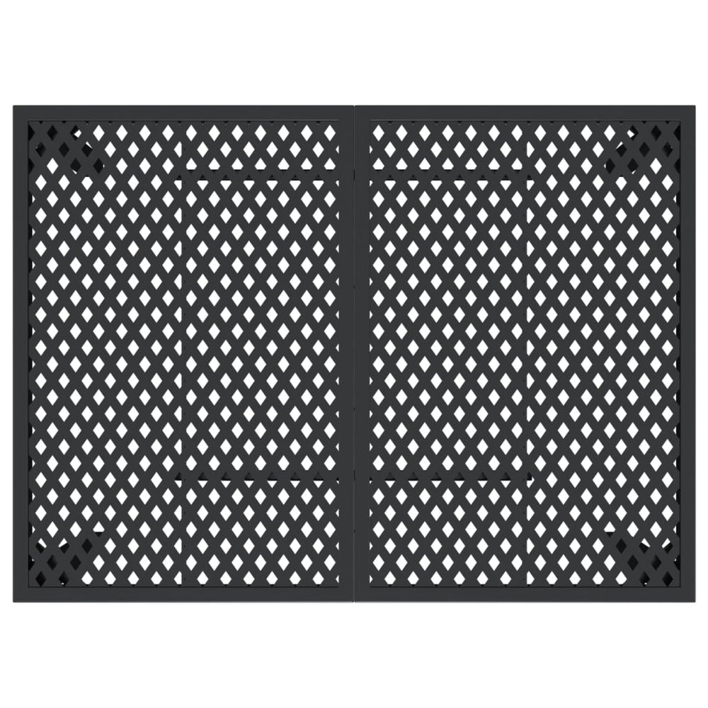 Tuintafel 110x80x72 cm staal antracietkleurig MeubelReus