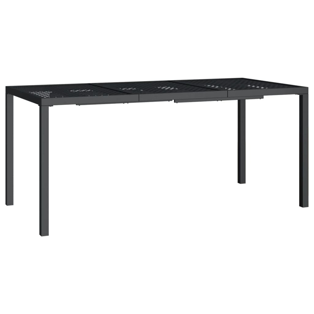 Tuintafel 165x80x72 cm staal antracietkleurig MeubelReus
