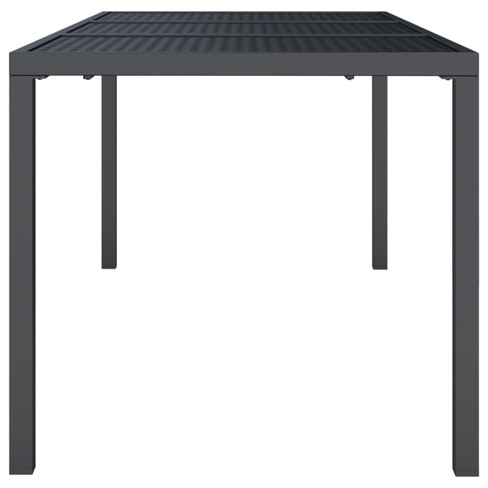 Tuintafel 165x80x72 cm staal antracietkleurig MeubelReus