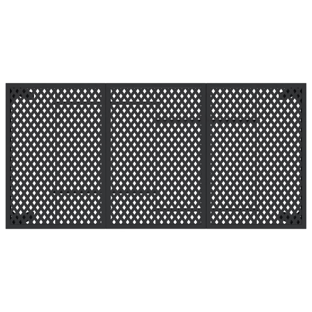 Tuintafel 165x80x72 cm staal antracietkleurig MeubelReus