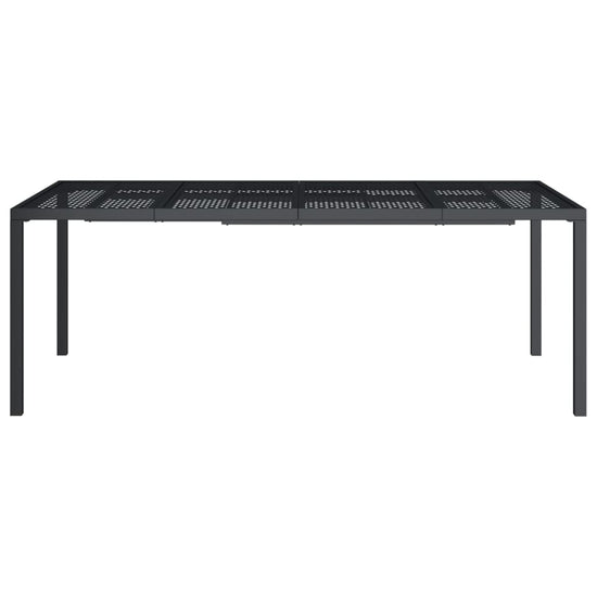 Tuintafel 200x100x72 cm staal antracietkleurig MeubelReus