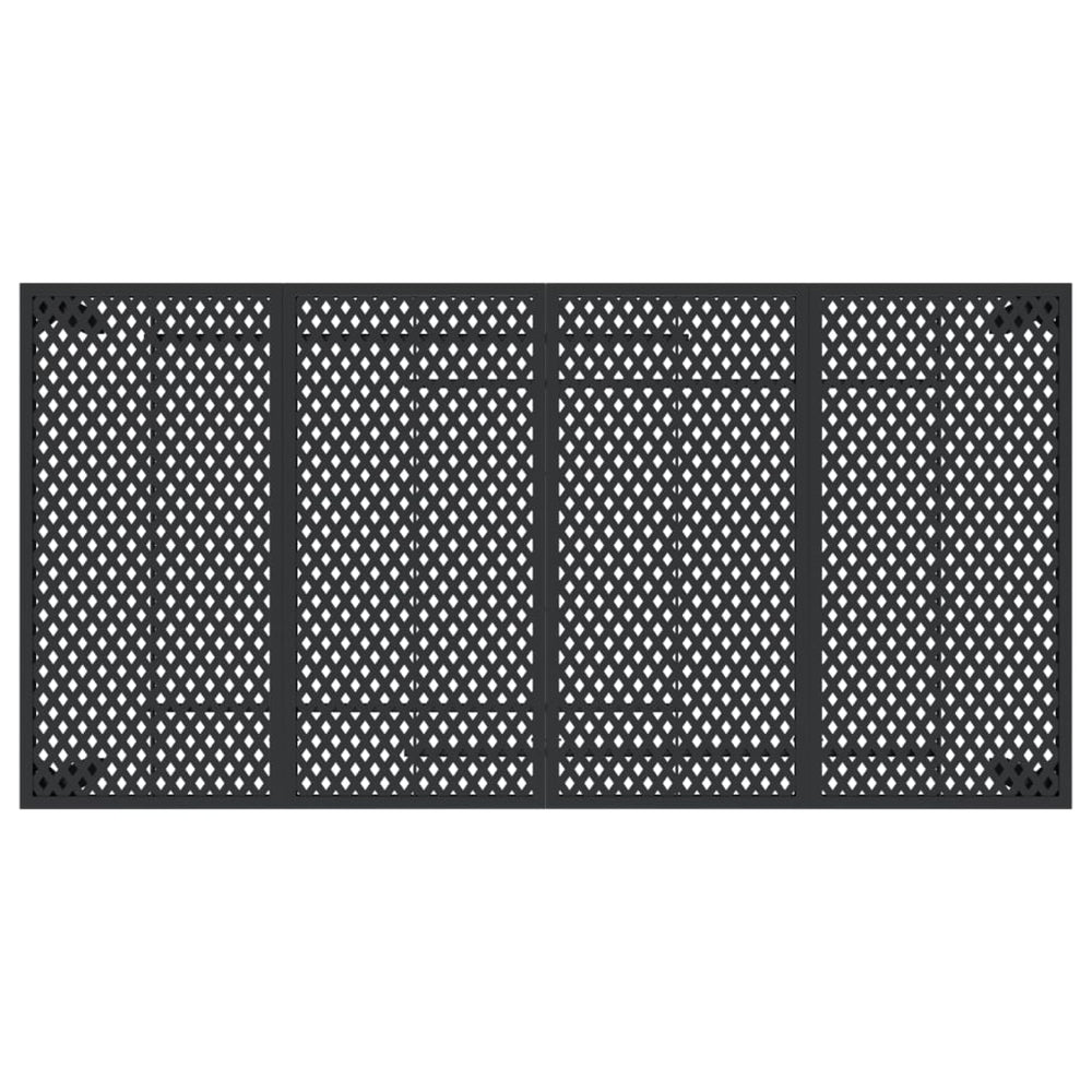 Tuintafel 200x100x72 cm staal antracietkleurig MeubelReus