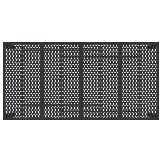 Tuintafel 200x100x72 cm staal antracietkleurig MeubelReus