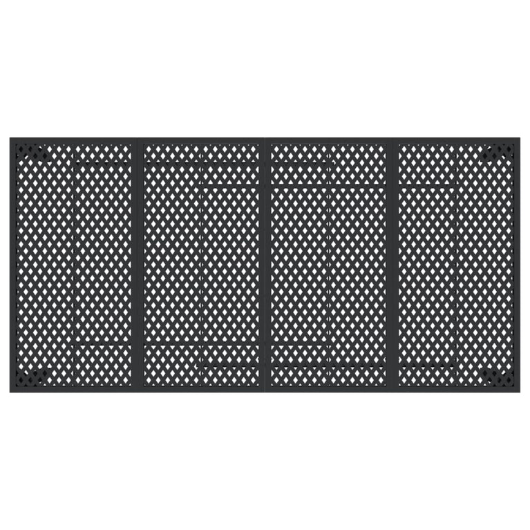 Tuintafel 200x100x72 cm staal antracietkleurig MeubelReus