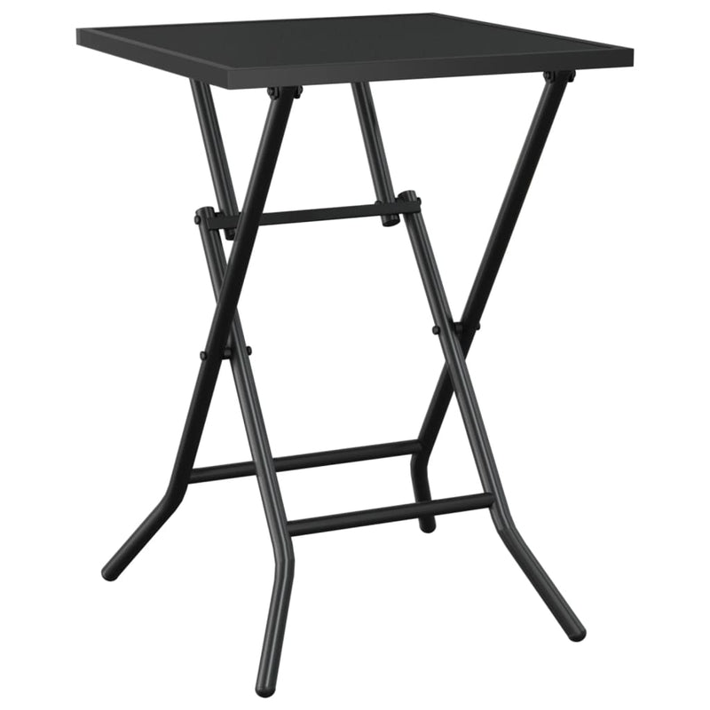 Tuintafel inklapbaar 50x50x72 cm staalgaas antracietkleurig MeubelReus