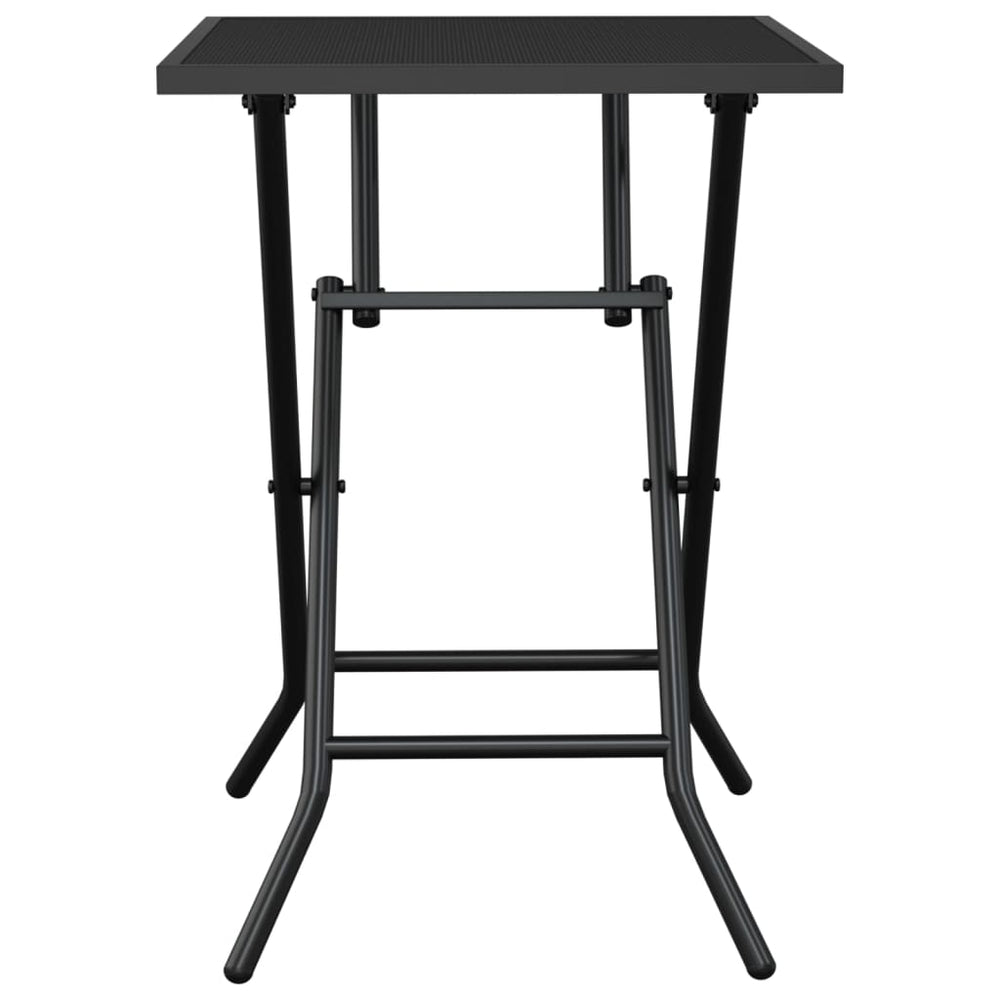 Tuintafel inklapbaar 50x50x72 cm staalgaas antracietkleurig MeubelReus
