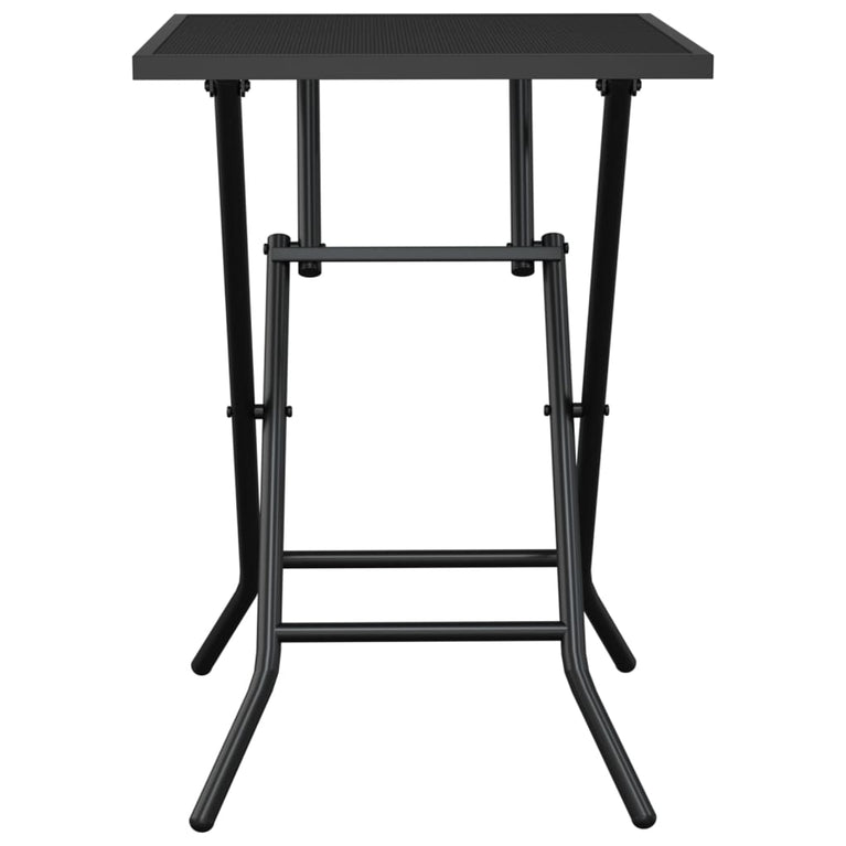 Tuintafel inklapbaar 50x50x72 cm staalgaas antracietkleurig MeubelReus