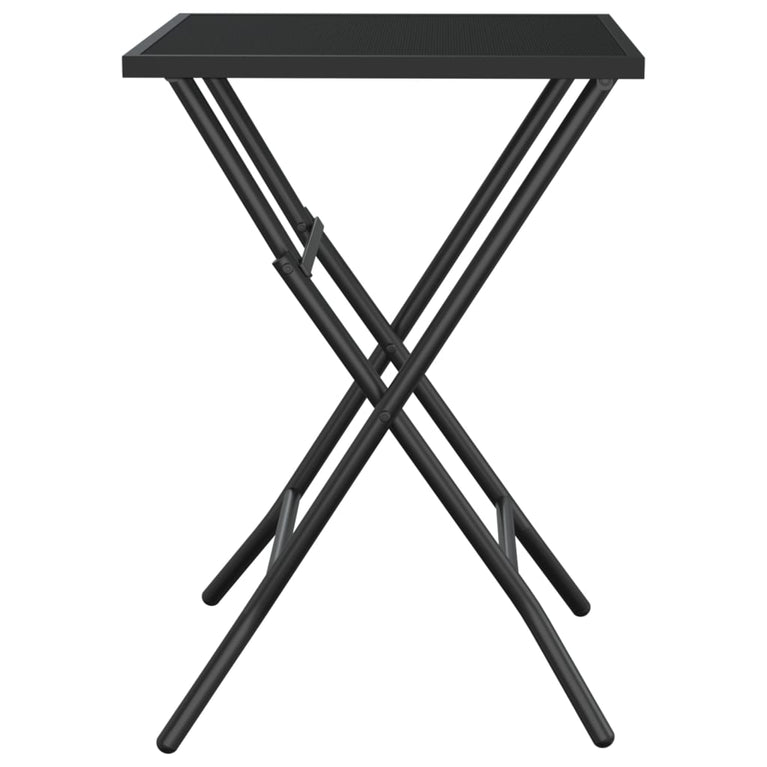 Tuintafel inklapbaar 50x50x72 cm staalgaas antracietkleurig MeubelReus