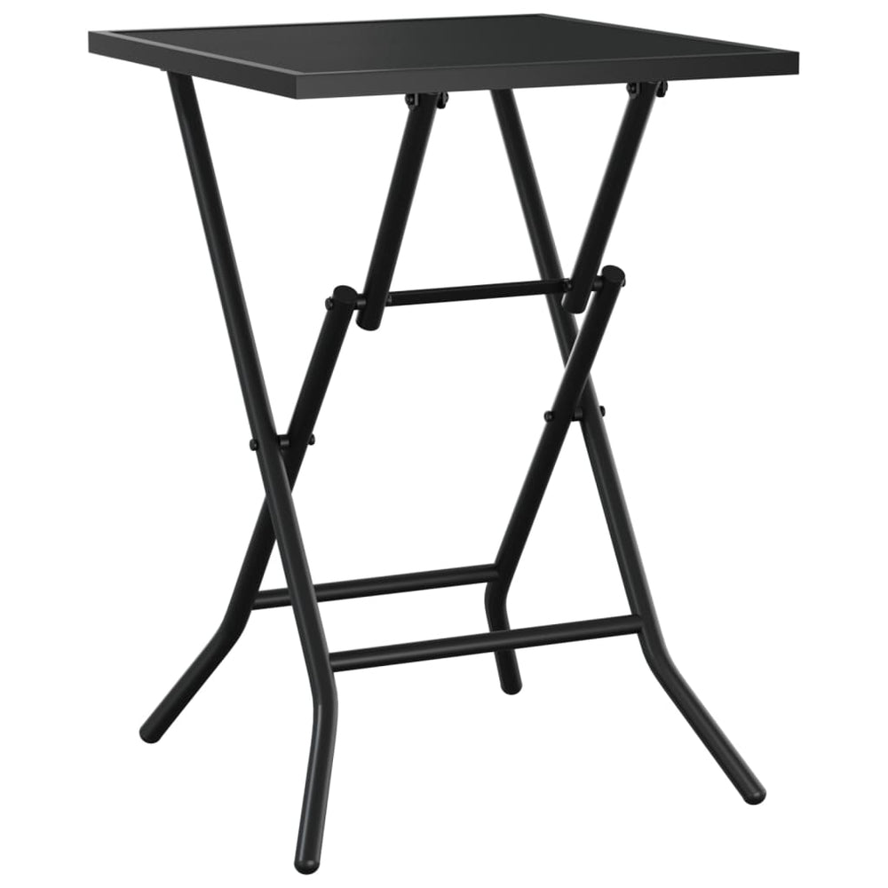 Tuintafel inklapbaar 50x50x72 cm staalgaas antracietkleurig MeubelReus
