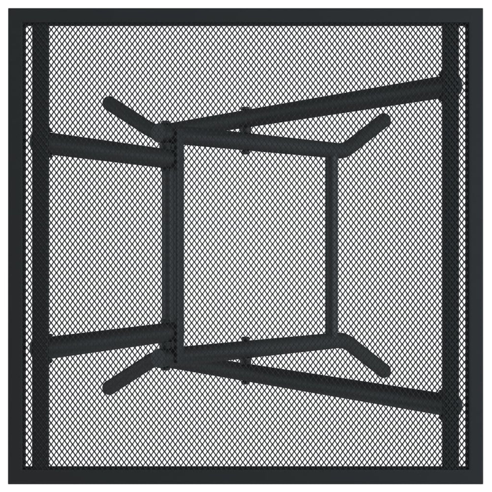 Tuintafel inklapbaar 50x50x72 cm staalgaas antracietkleurig MeubelReus