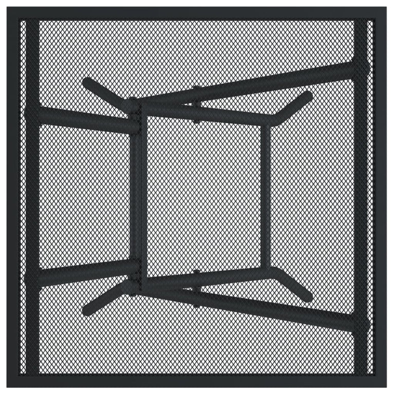 Tuintafel inklapbaar 50x50x72 cm staalgaas antracietkleurig MeubelReus