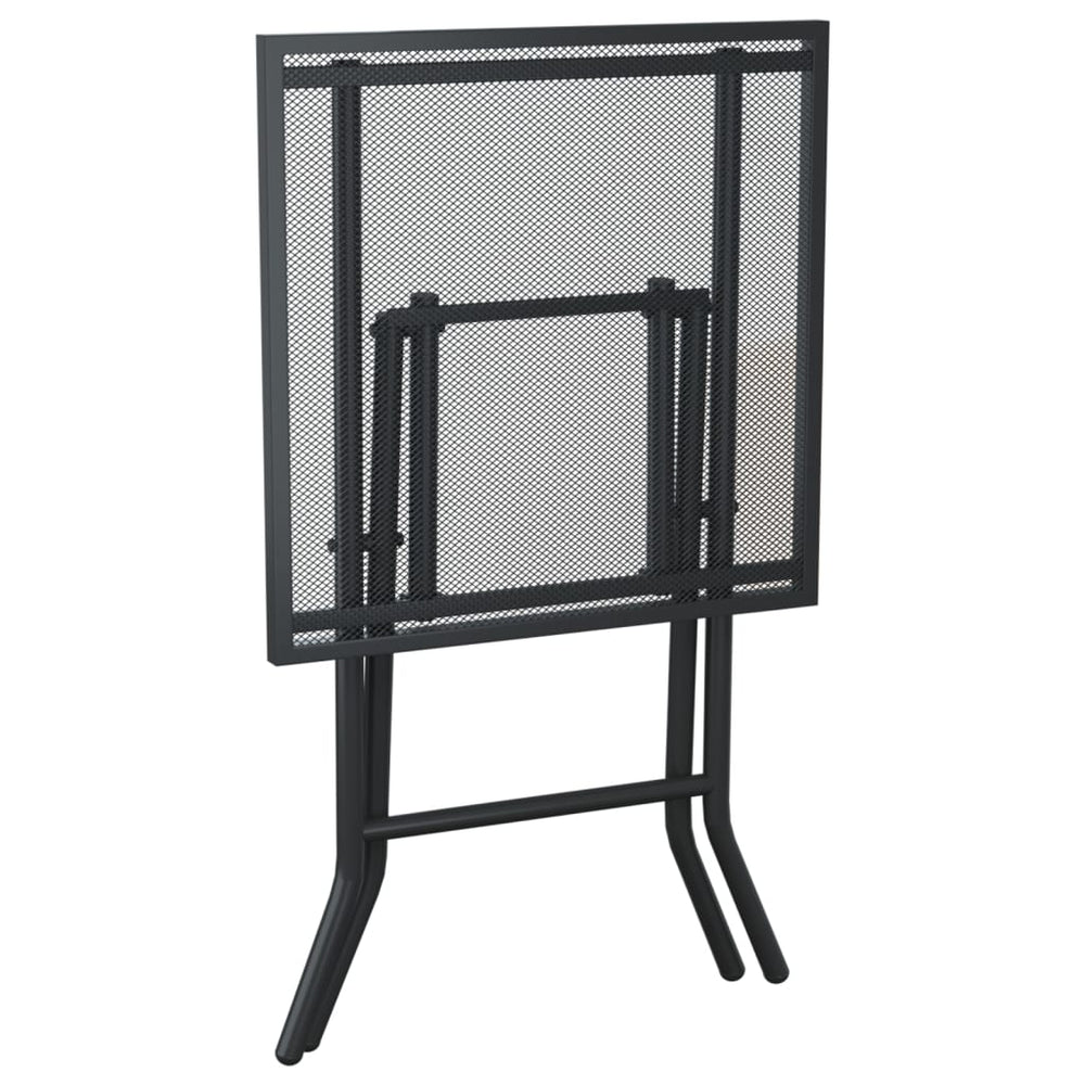 Tuintafel inklapbaar 50x50x72 cm staalgaas antracietkleurig MeubelReus