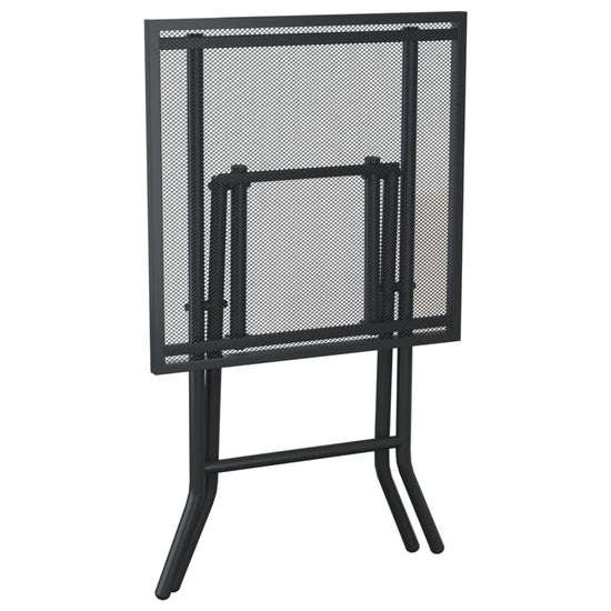 Tuintafel inklapbaar 50x50x72 cm staalgaas antracietkleurig MeubelReus