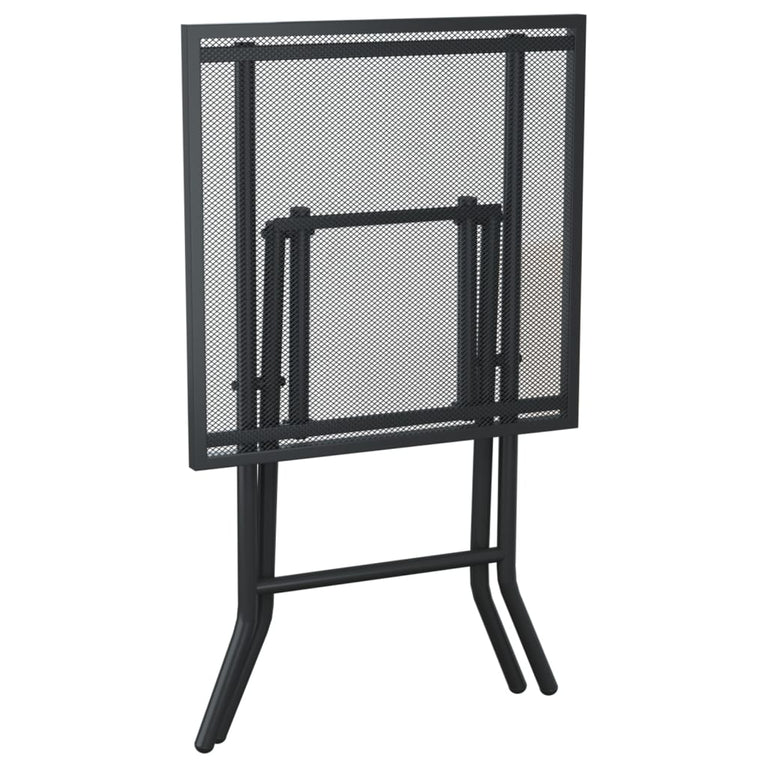 Tuintafel inklapbaar 50x50x72 cm staalgaas antracietkleurig MeubelReus