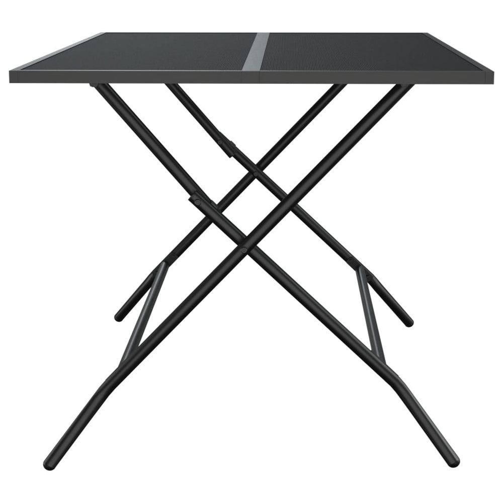 Tuintafel inklapbaar 110x80x72 cm staalgaas antracietkleurig MeubelReus