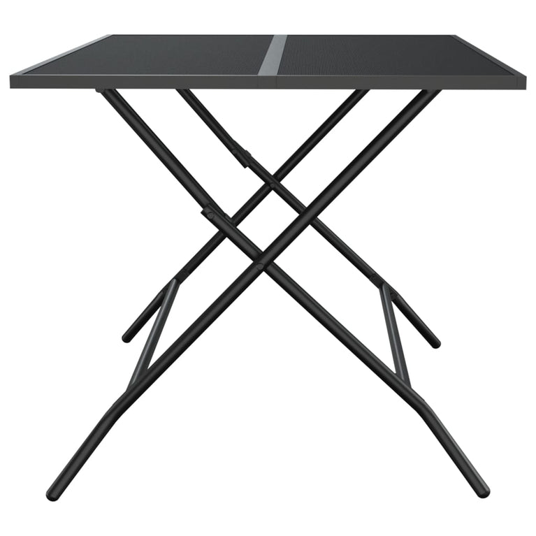 Tuintafel inklapbaar 110x80x72 cm staalgaas antracietkleurig MeubelReus