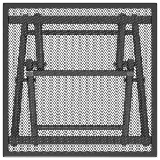 Tuintafel 38x38x38 cm staalgaas antracietkleurig MeubelReus