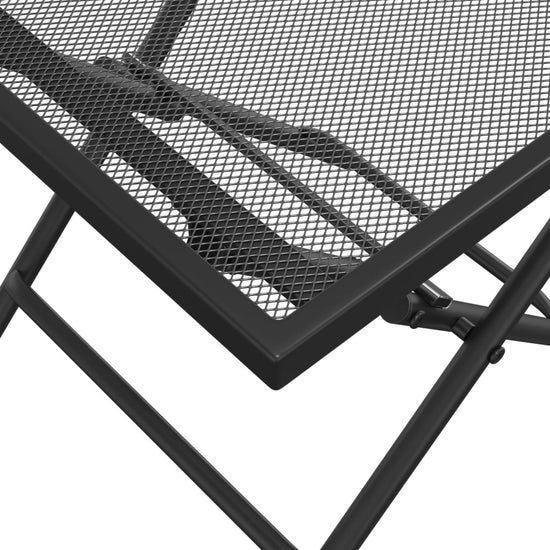 Tuintafel 38x38x38 cm staalgaas antracietkleurig MeubelReus