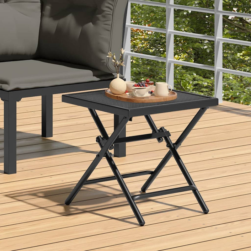 Tuintafel 38x38x38 cm staalgaas antracietkleurig MeubelReus