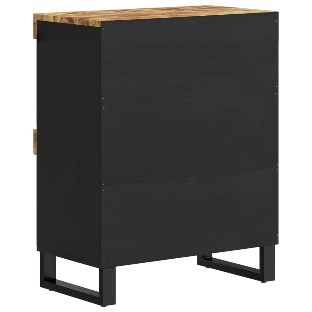 Bijzetkast 60x33x75 cm massief mangohout MeubelReus