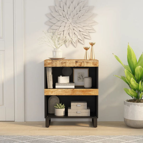 Bijzetkast 60x33x75 cm massief mangohout MeubelReus
