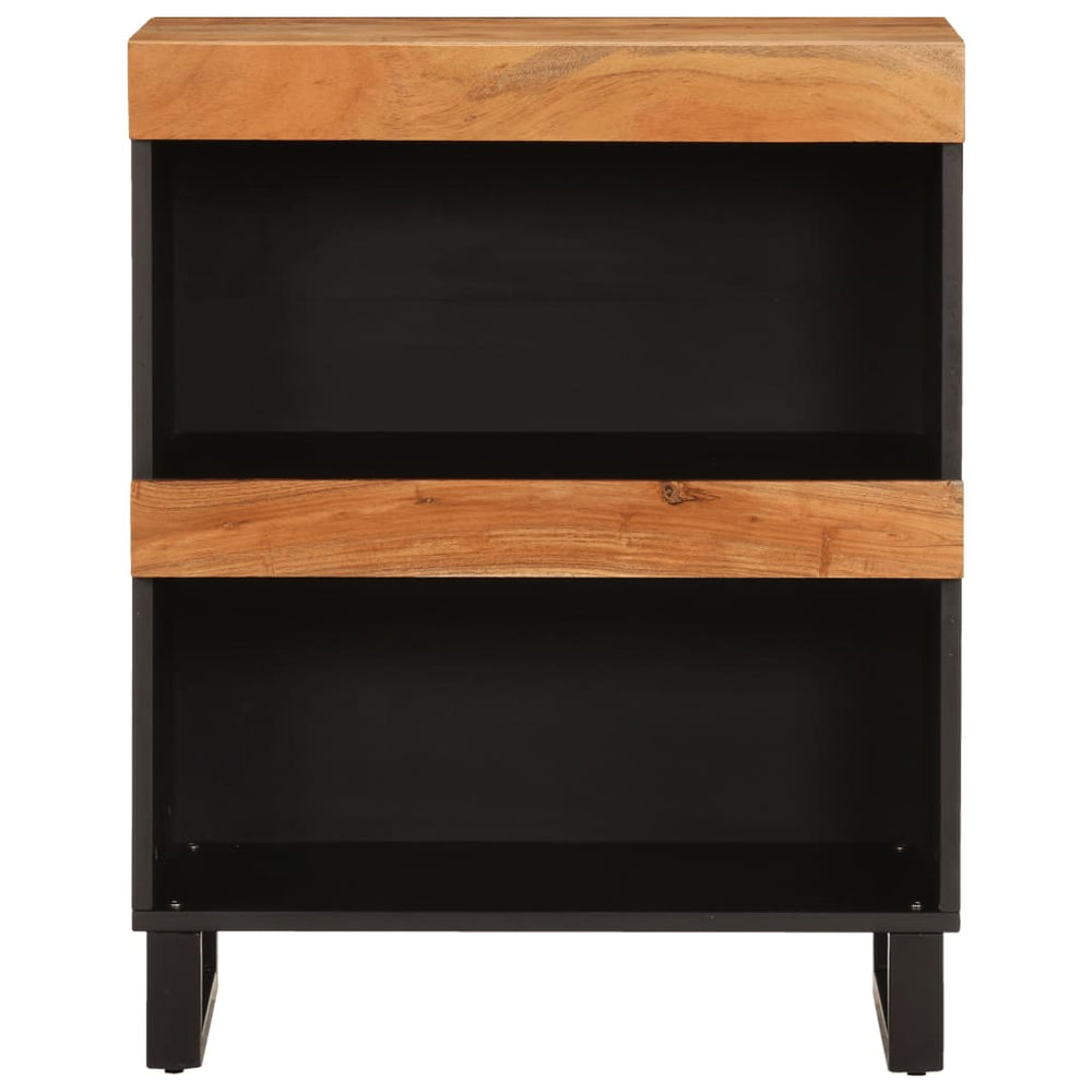 Bijzetkast 60x33x75 cm massief acaciahout MeubelReus