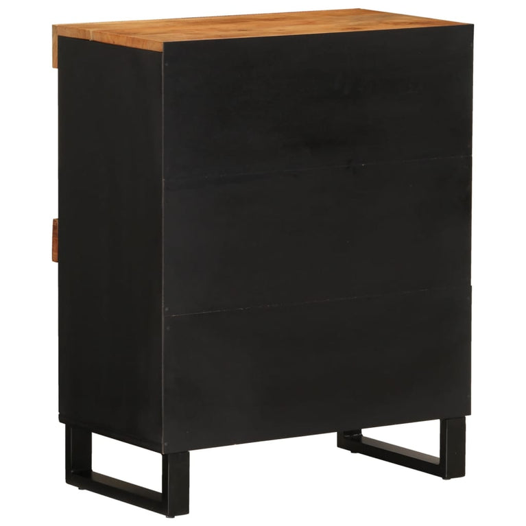 Bijzetkast 60x33x75 cm massief acaciahout MeubelReus