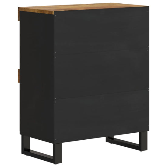 Bijzetkast 60x33x75 cm massief mangohout MeubelReus