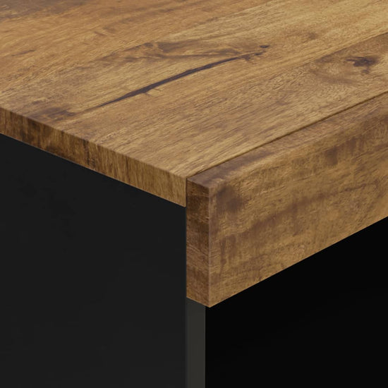 Bijzetkast 60x33x75 cm massief mangohout MeubelReus
