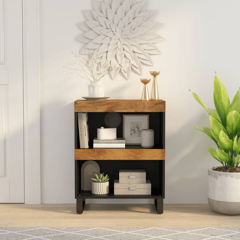 Bijzetkast 60x33x75 cm massief mangohout MeubelReus