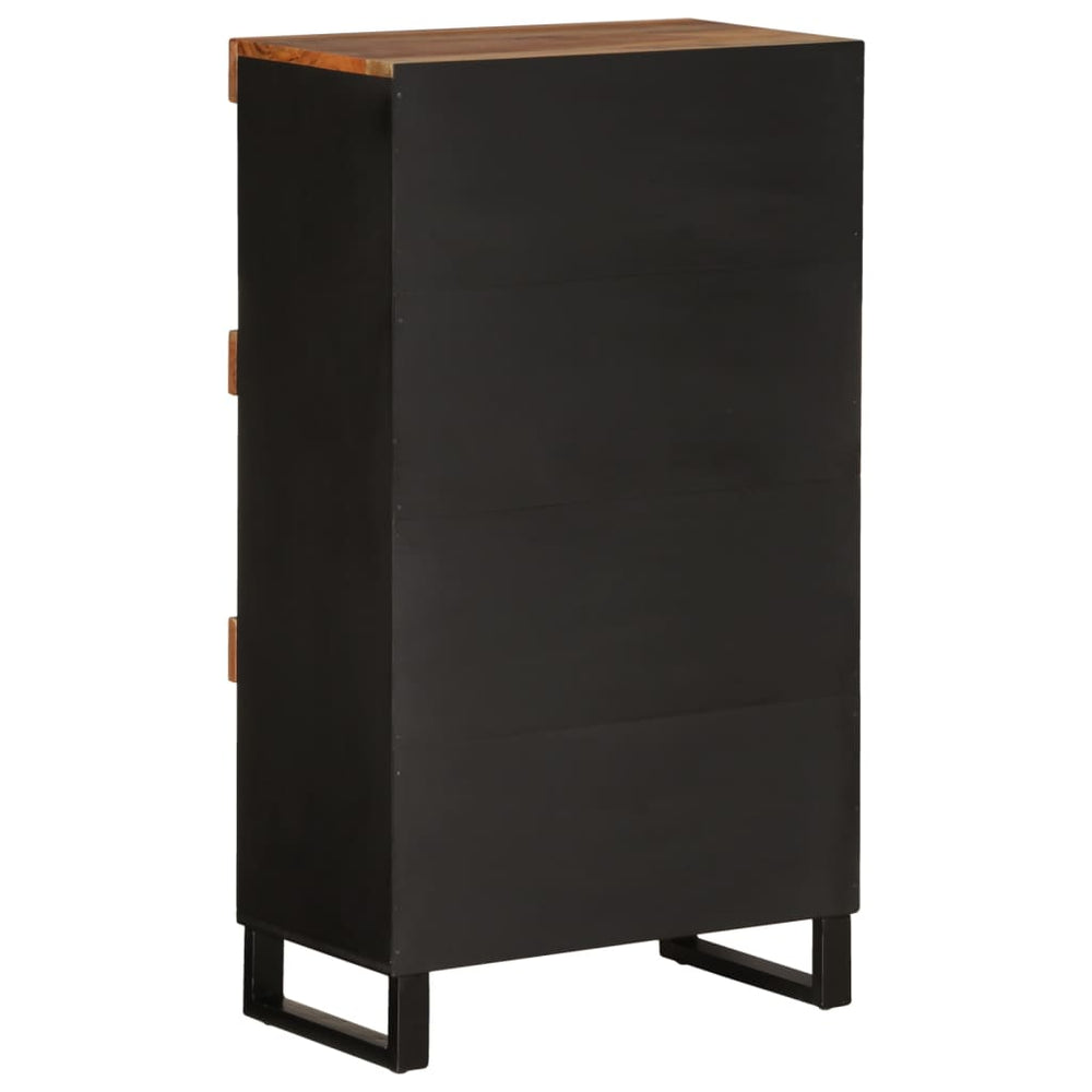 Bijzetkast 60x33x107 cm massief acaciahout MeubelReus