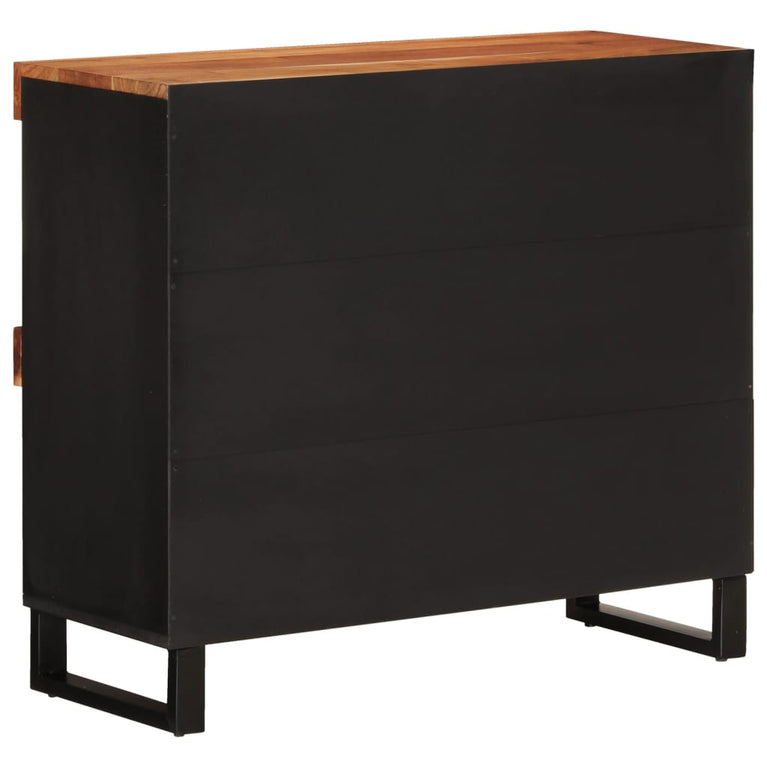 Bijzetkast 85x33x75 cm massief acaciahout MeubelReus