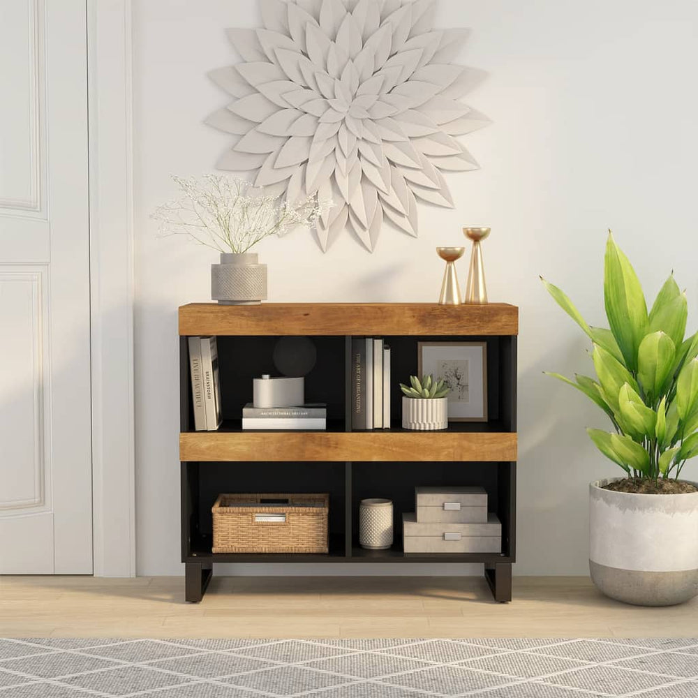 Bijzetkast 85x33x75 cm massief mangohout MeubelReus
