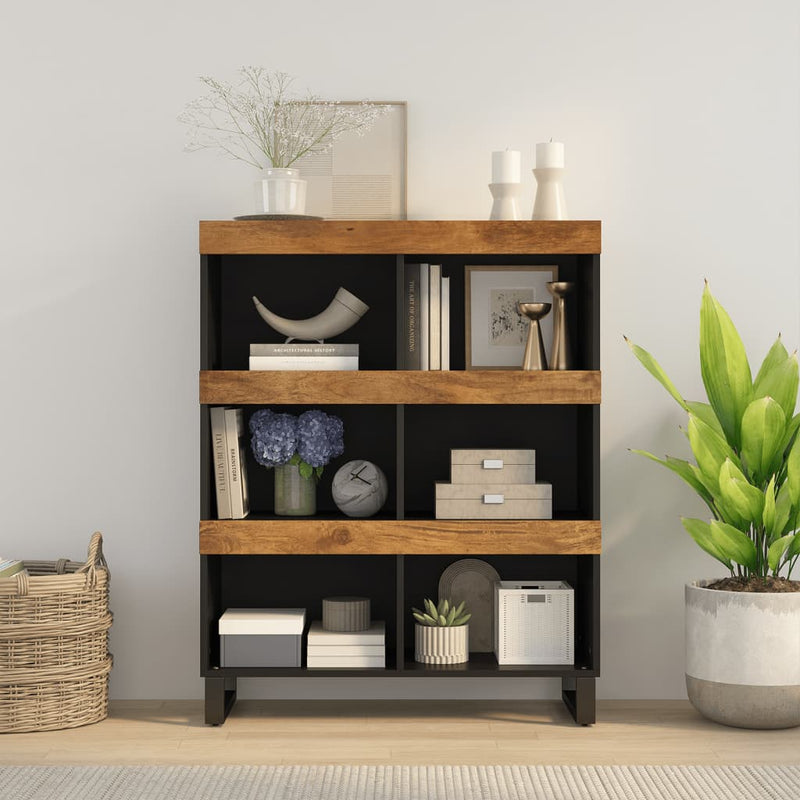 Bijzetkast 85x33x107 cm massief mangohout MeubelReus