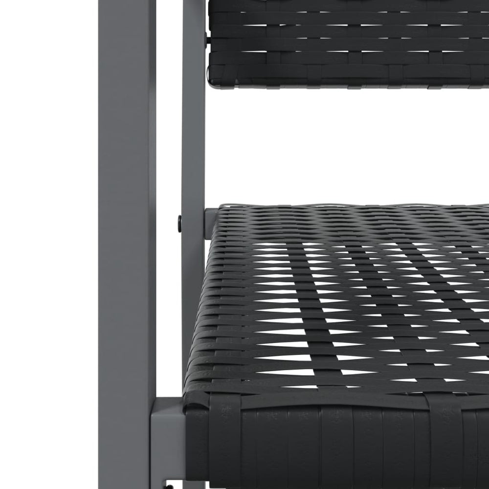 Tuinstoelen 2 st 54x62,5x89 cm poly rattan zwart MeubelReus