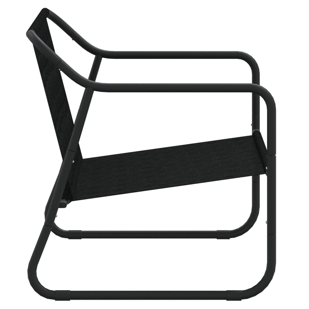 Tuinbank 2-zits met kussen staal antracietkleurig MeubelReus