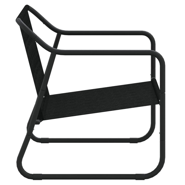 Tuinbank 2-zits met kussen staal antracietkleurig MeubelReus