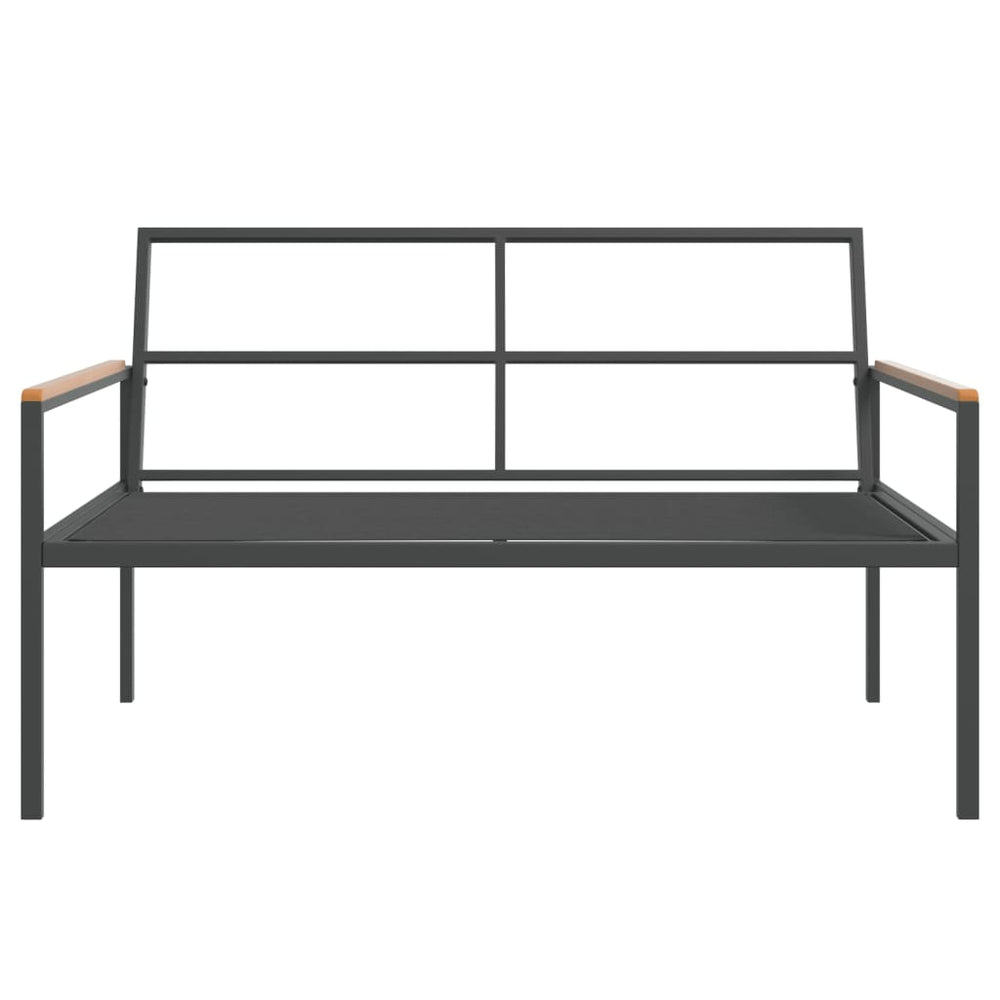 3-delige Loungeset met kussens staal antracietkleurig MeubelReus