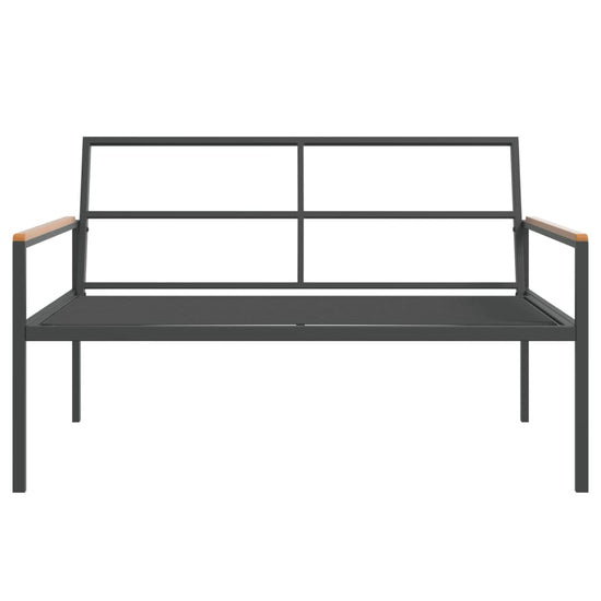 3-delige Loungeset met kussens staal antracietkleurig MeubelReus