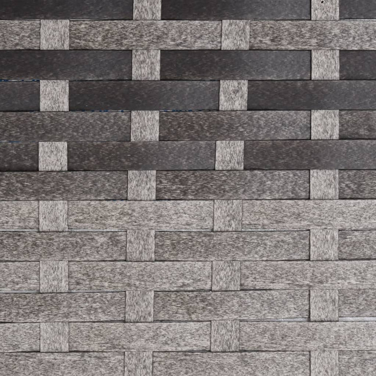 Tuinbank 2-zits met kussen poly rattan grijs MeubelReus