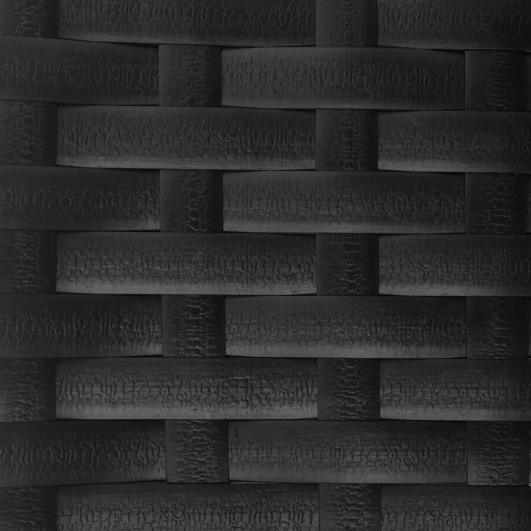 Tuinbank 2-zits poly rattan zwart MeubelReus