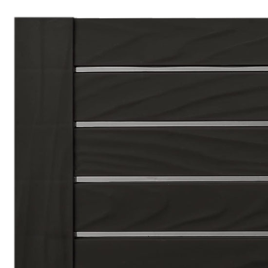 Ligbed 155x58x83 cm polypropeen zwart MeubelReus