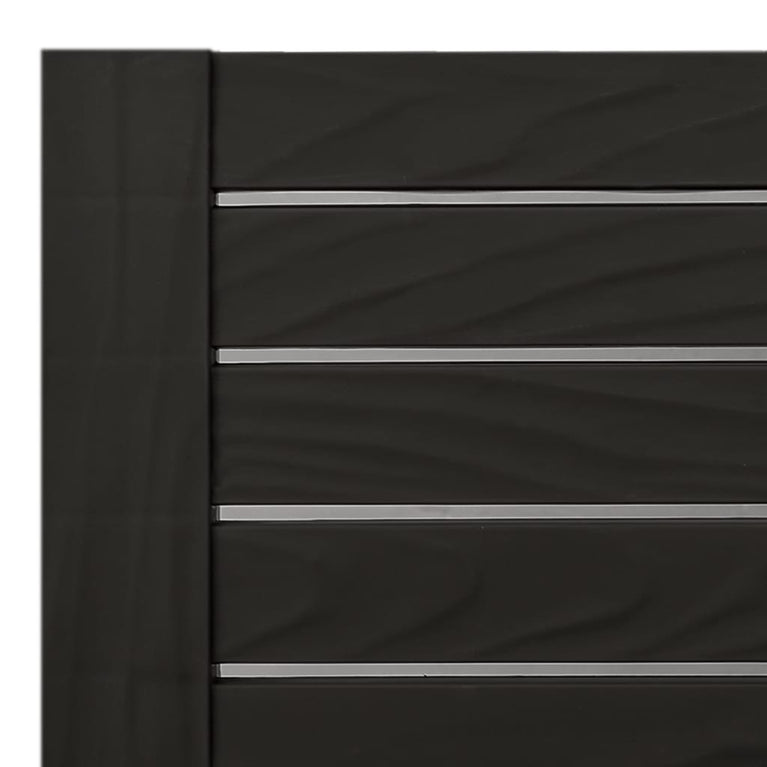 Ligbed 155x58x83 cm polypropeen zwart MeubelReus