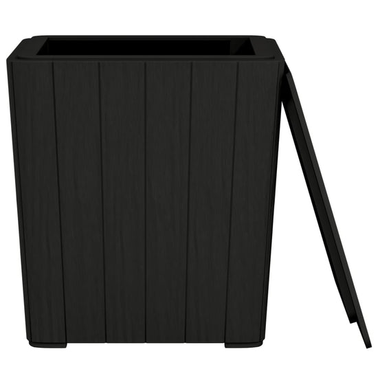 Tuintafel met afneembaar deksel polypropeen zwart MeubelReus