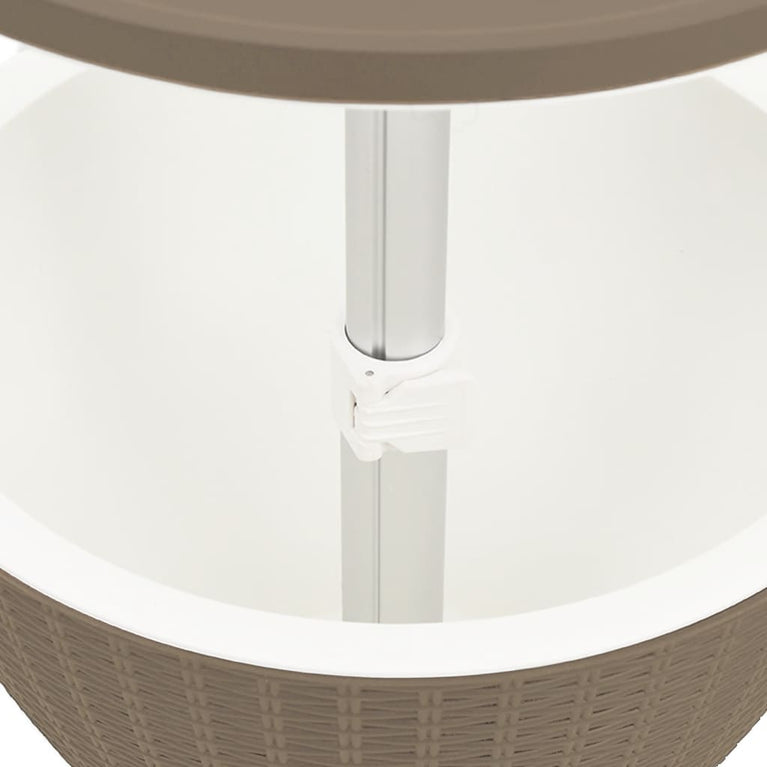 IJskoeltafel 3-in-1 polypropeen lichtbruin MeubelReus