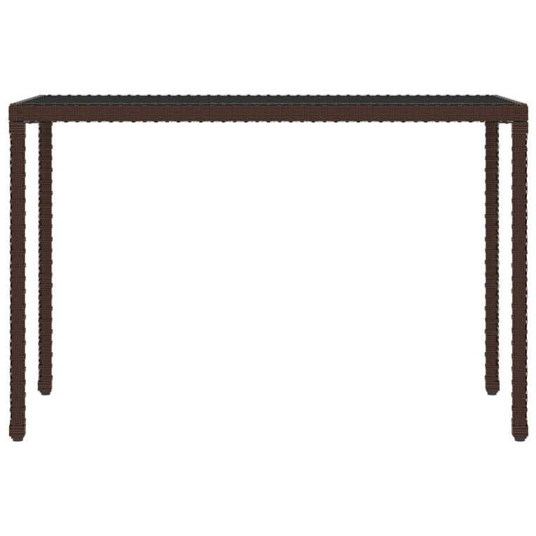 6-delige Tuinset met kussens poly rattan bruin